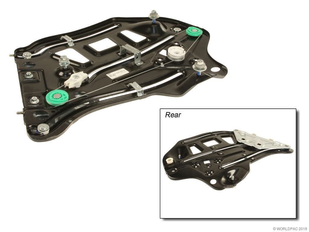 2003-2009 Audi A4 Window Regulator - Rear Right (Genuine)