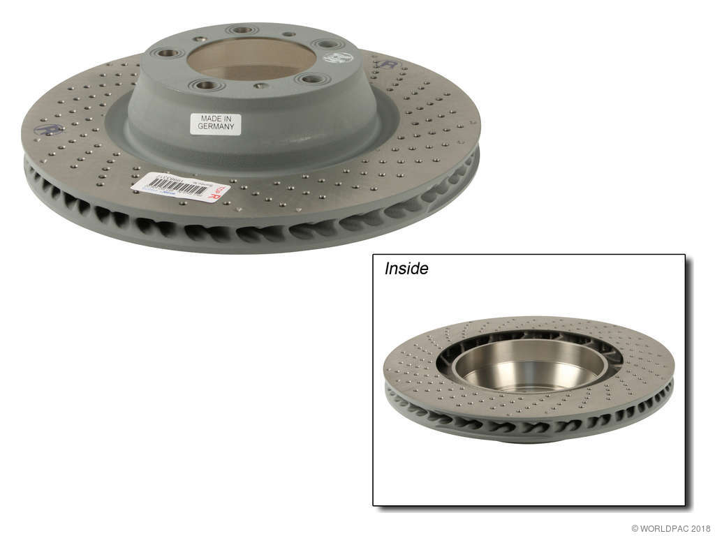 2007-2013 Porsche 911 Disc Brake Rotor - Rear Right (Original Equipment)