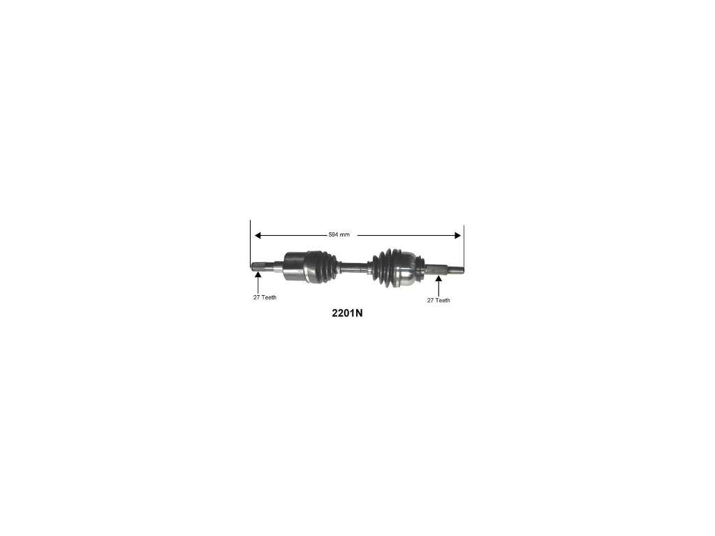 1998-2010 Mazda B4000 CV Axle Assembly - Front Left (Autopart International)