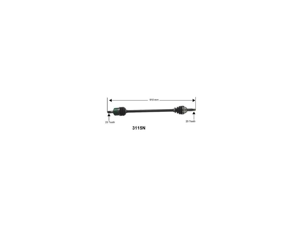 2000-2006 Hyundai Accent CV Axle Assembly - Front Right (Autopart International)