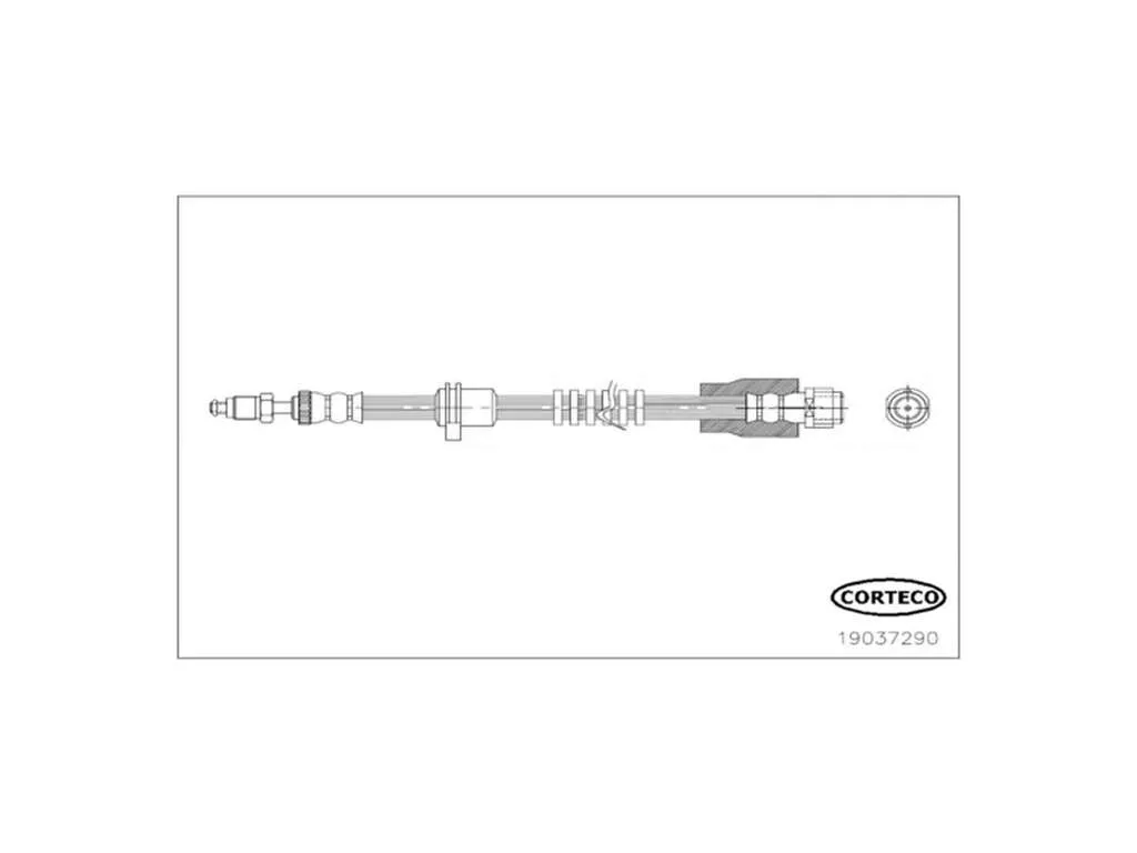 2017, 2016, 2015, 2014, 2013, 2012, 2011 BMW X3 Brake Hydraulic Hose