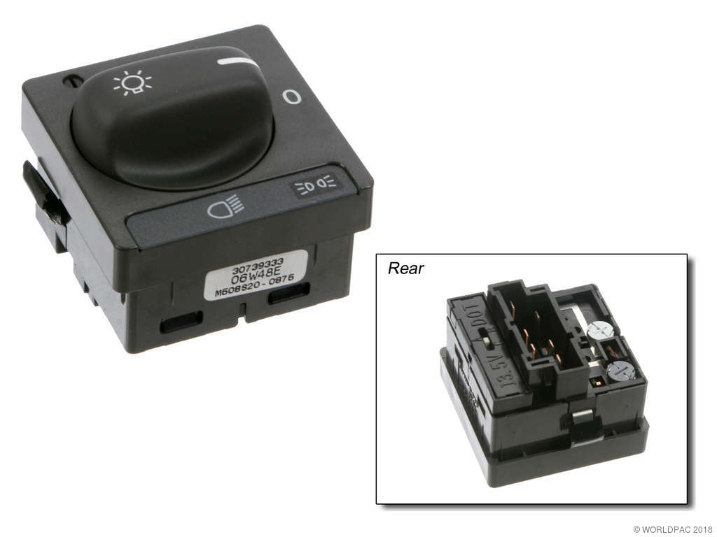 2004, 2003, 2002, 2001, 2000, 1999, 1998 Volvo C70 Headlight Switch