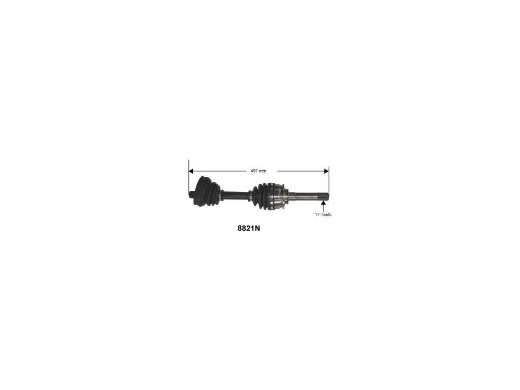 2002 Isuzu Axiom CV Axle Assembly