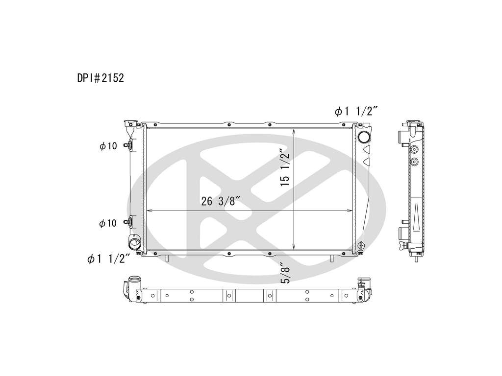 1998 Subaru Forester Radiator