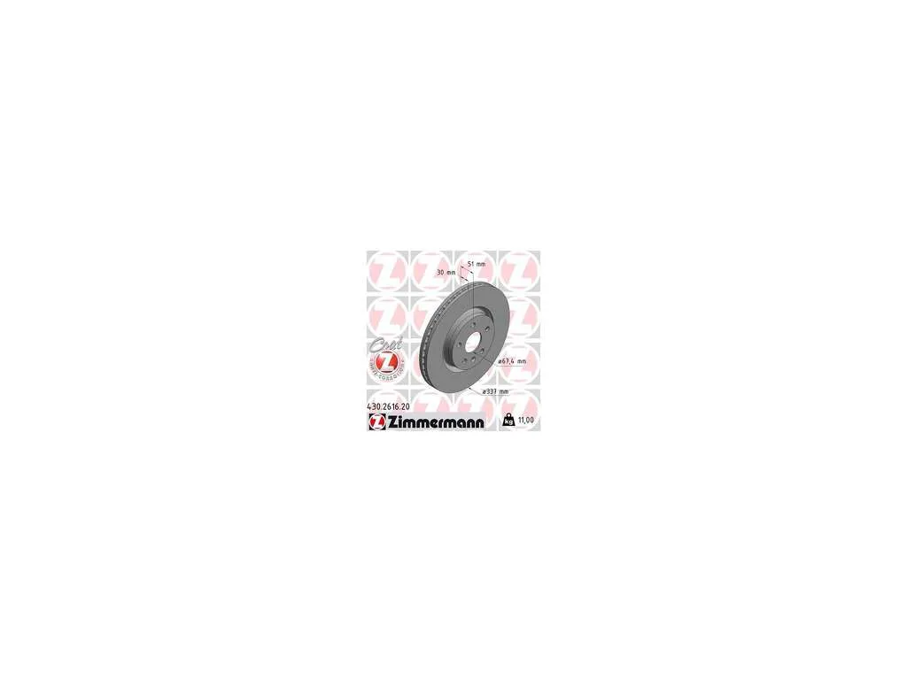 2011, 2010 Saab 9-5 Disc Brake Rotor