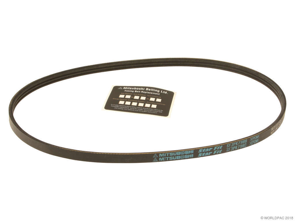 2022, 2021, 2020, 2019, 2018, 2017, 2016, 2015, 2014, 2013, 2012 Mazda 3 Accessory Drive Belt