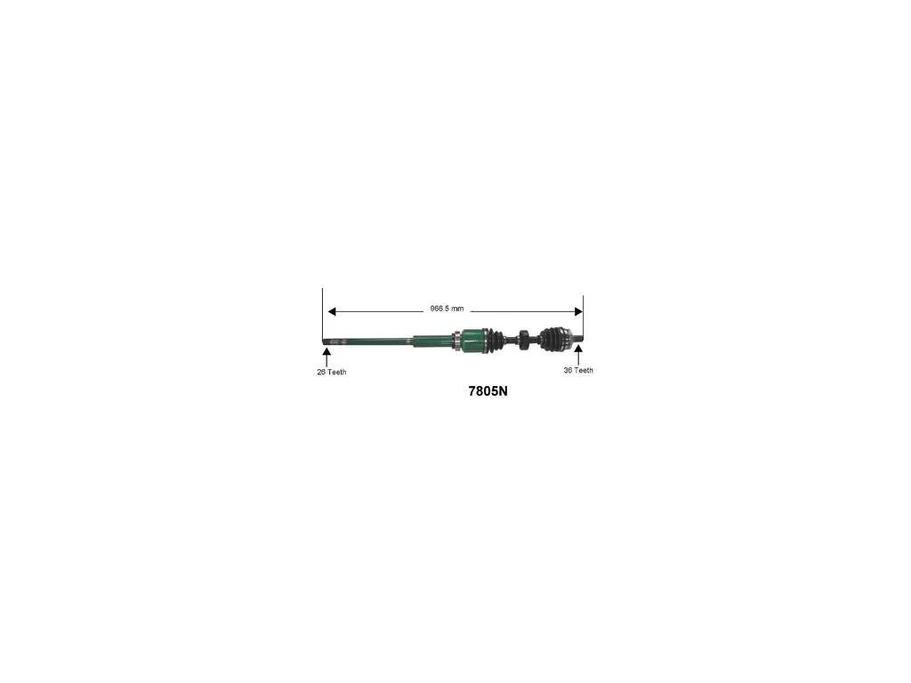 2000, 1999 Volvo S70 CV Axle Assembly