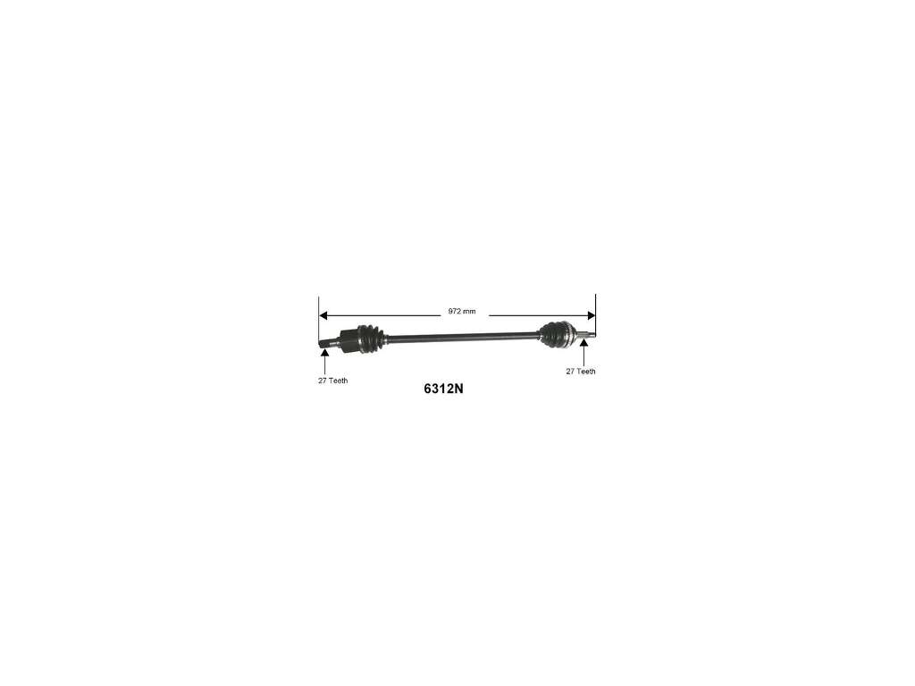 2002, 2001 Kia Optima CV Axle Assembly