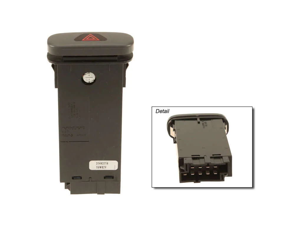 2004, 2003, 2002, 2001, 2000, 1999, 1998 Volvo C70 Hazard Warning Switch