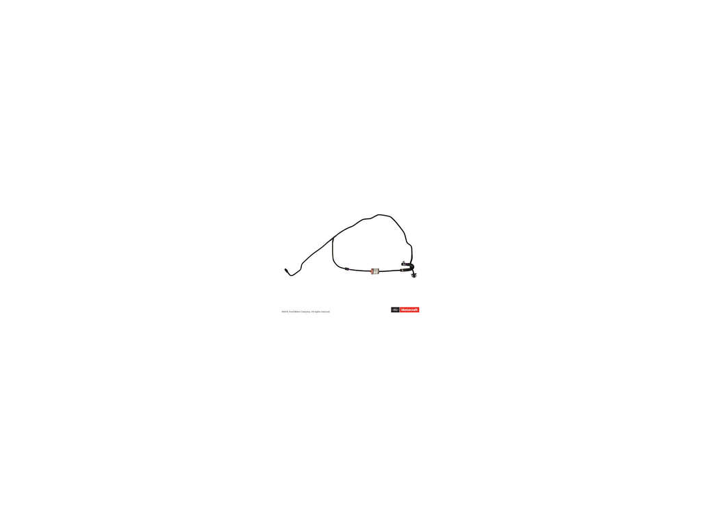 2022, 2021, 2020, 2019, 2018, 2017, 2016, 2015, 2014 Ford Transit Connect Engine Coolant Reservoir Hose