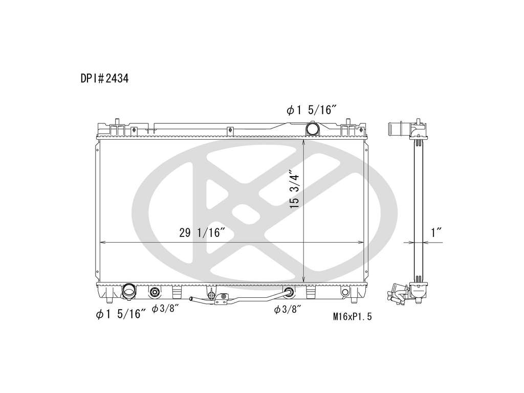2006, 2005, 2004 Lexus ES330 Radiator