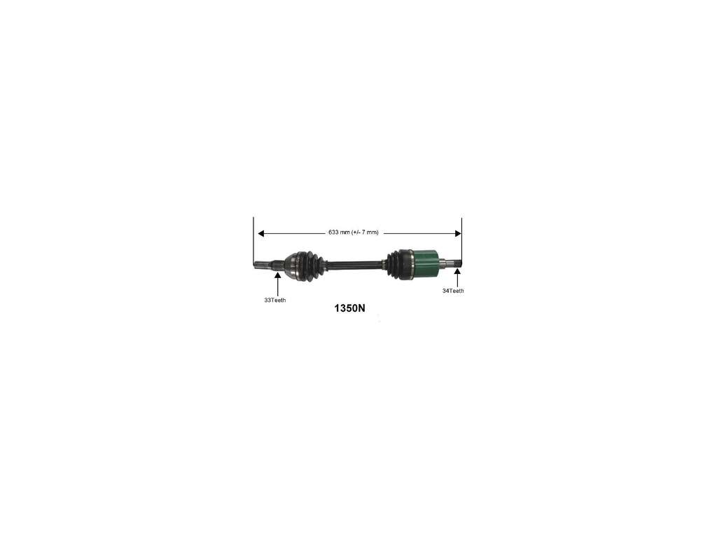 2002, 2001, 2000, 1999, 1998 Oldsmobile Intrigue CV Axle Assembly
