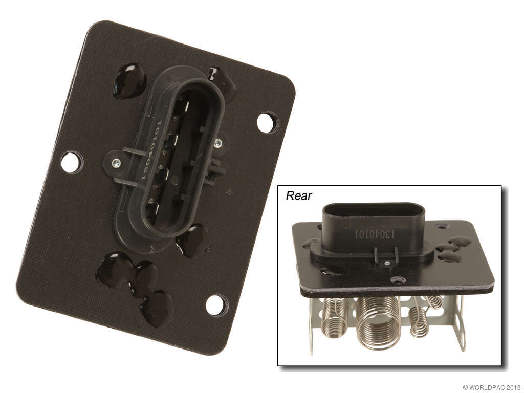 2005, 2004, 2003, 2002, 2001, 2000, 1999, 1998, 1997, 1996, 1995 GMC Jimmy HVAC Blower Motor Resistor