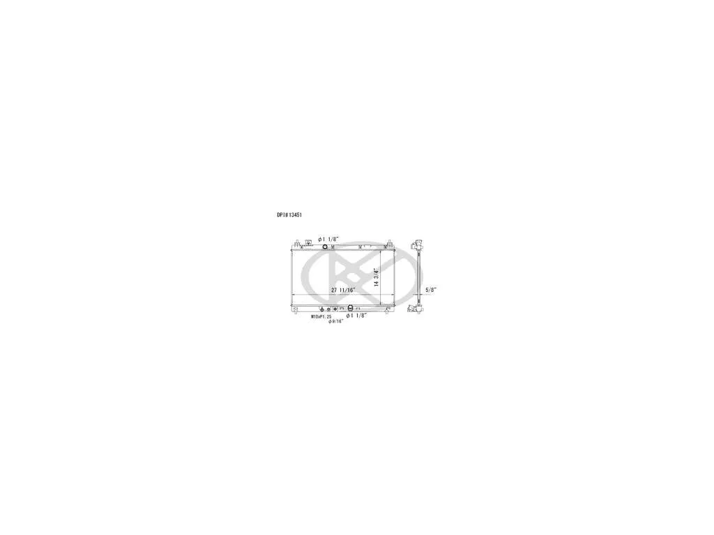 2020, 2019, 2018, 2017, 2016, 2015 Honda Fit Radiator