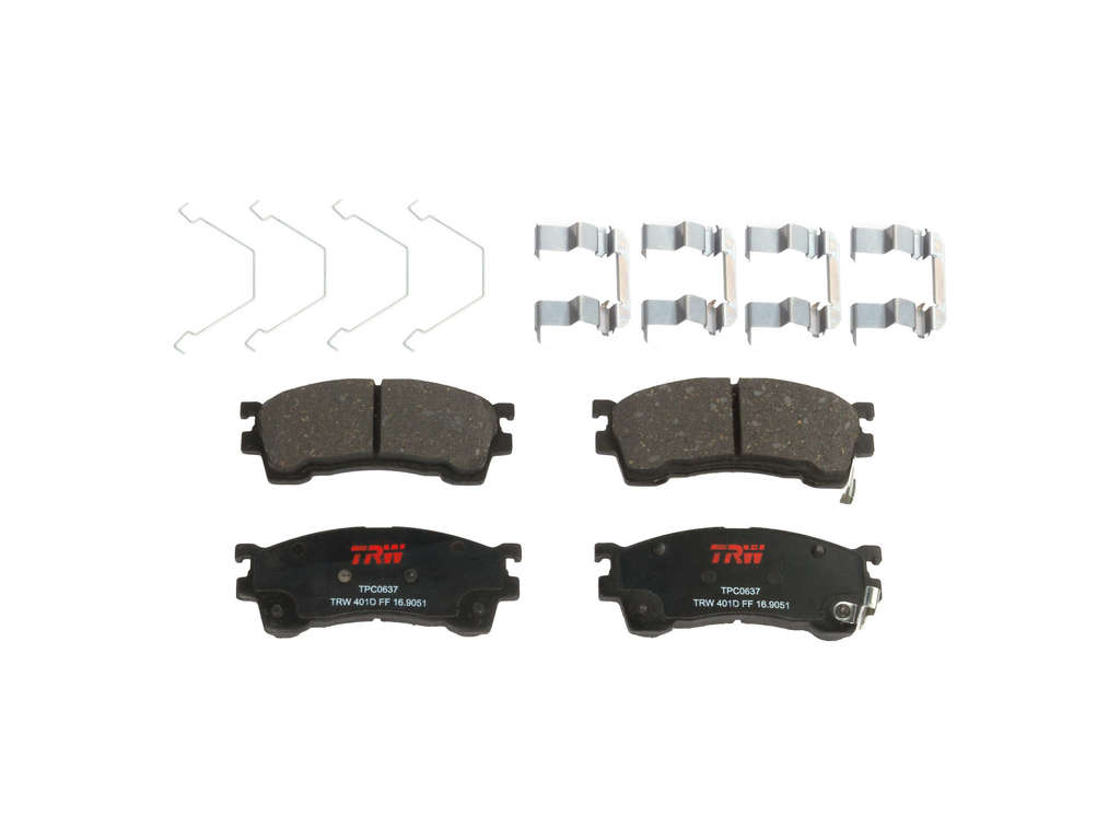 1997, 1996, 1995, 1994, 1993, 1992, 1991, 1990, 1989 Ford Probe Disc Brake Pad Set