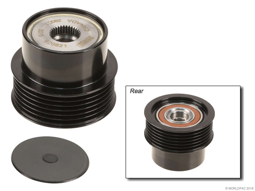 2015, 2014, 2013, 2012, 2011, 2010, 2009, 2008, 2007 Volvo S80 LR2 Alternator Decoupler Pulley