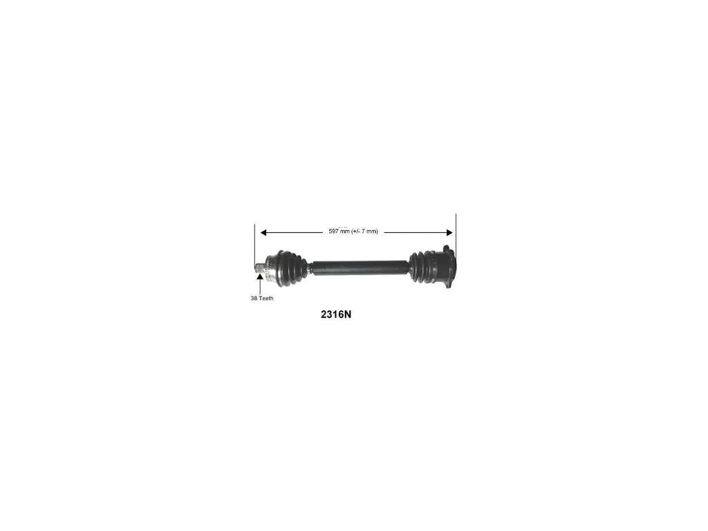 2001, 2000, 1999, 1998, 1997, 1996 Audi A4 CV Axle Assembly