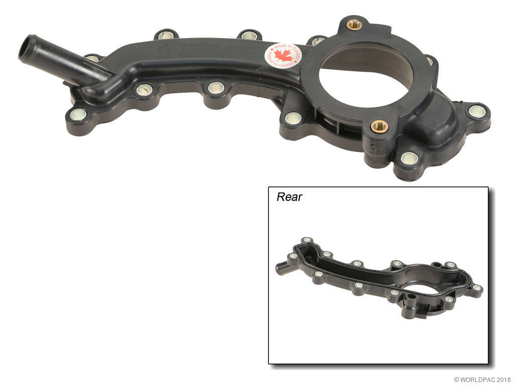 2021, 2020, 2019, 2018, 2017, 2016, 2015, 2014 Ram ProMaster 3500 Engine Coolant Inlet Flange
