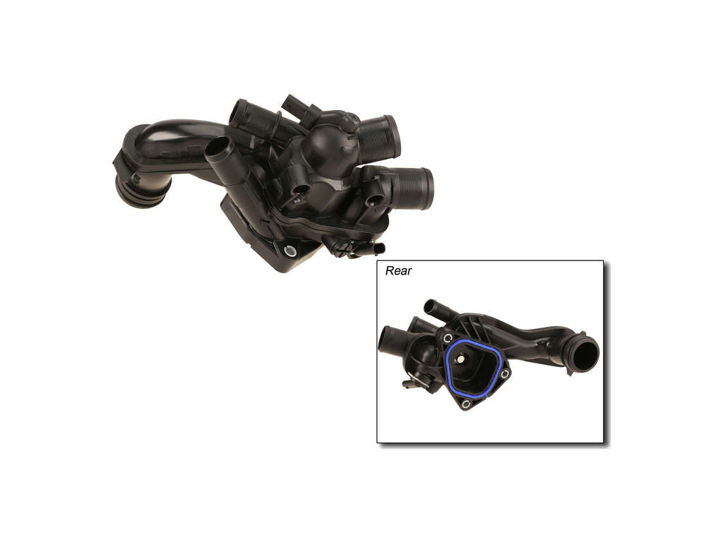 2015, 2014, 2013, 2012, 2011 Mini Cooper Engine Coolant Thermostat / Water Outlet Assembly